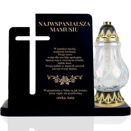 Drevený náhrobný kríž s možnosťou personalizácie a gravírovaním
